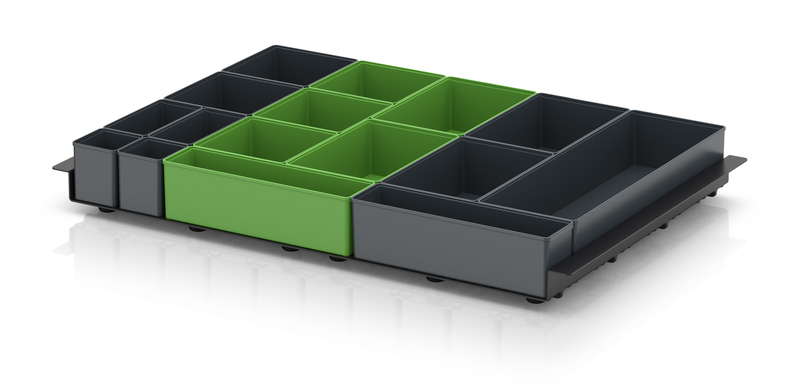 AUER Packaging Vkládací boxy – vložka pro euro přepravky 60 x 40 cm EG TEK 64 B6